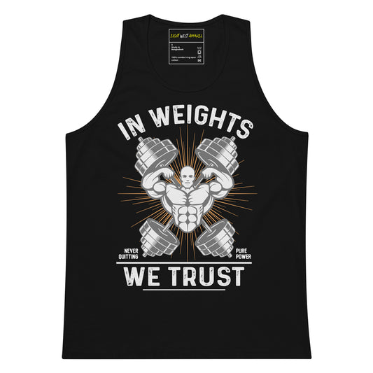 In Weights we trust Fitness tank top