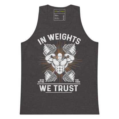 In Weights we trust Fitness tank top