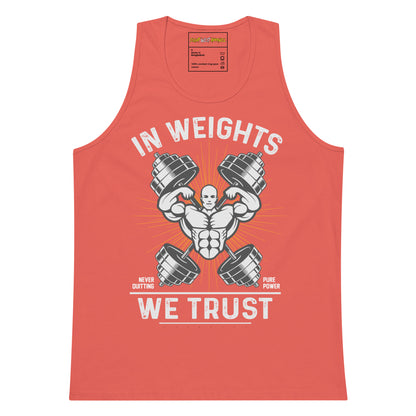 In Weights we trust Fitness tank top