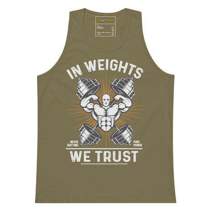 In Weights we trust Fitness tank top