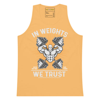 In Weights we trust Fitness tank top