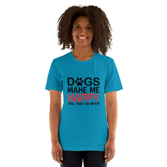 Dogs Make Me Happy Cotton Tee