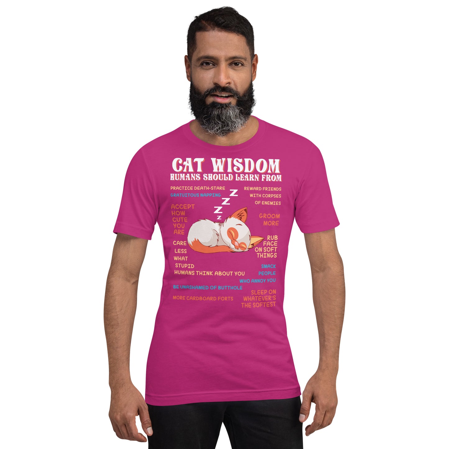 Cat Wisdom Cotton Tee