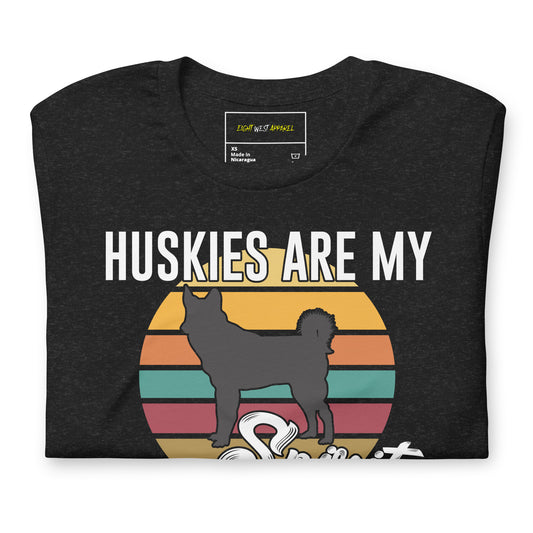 Huskies Are Mt Spirit Animal Cotton Tee