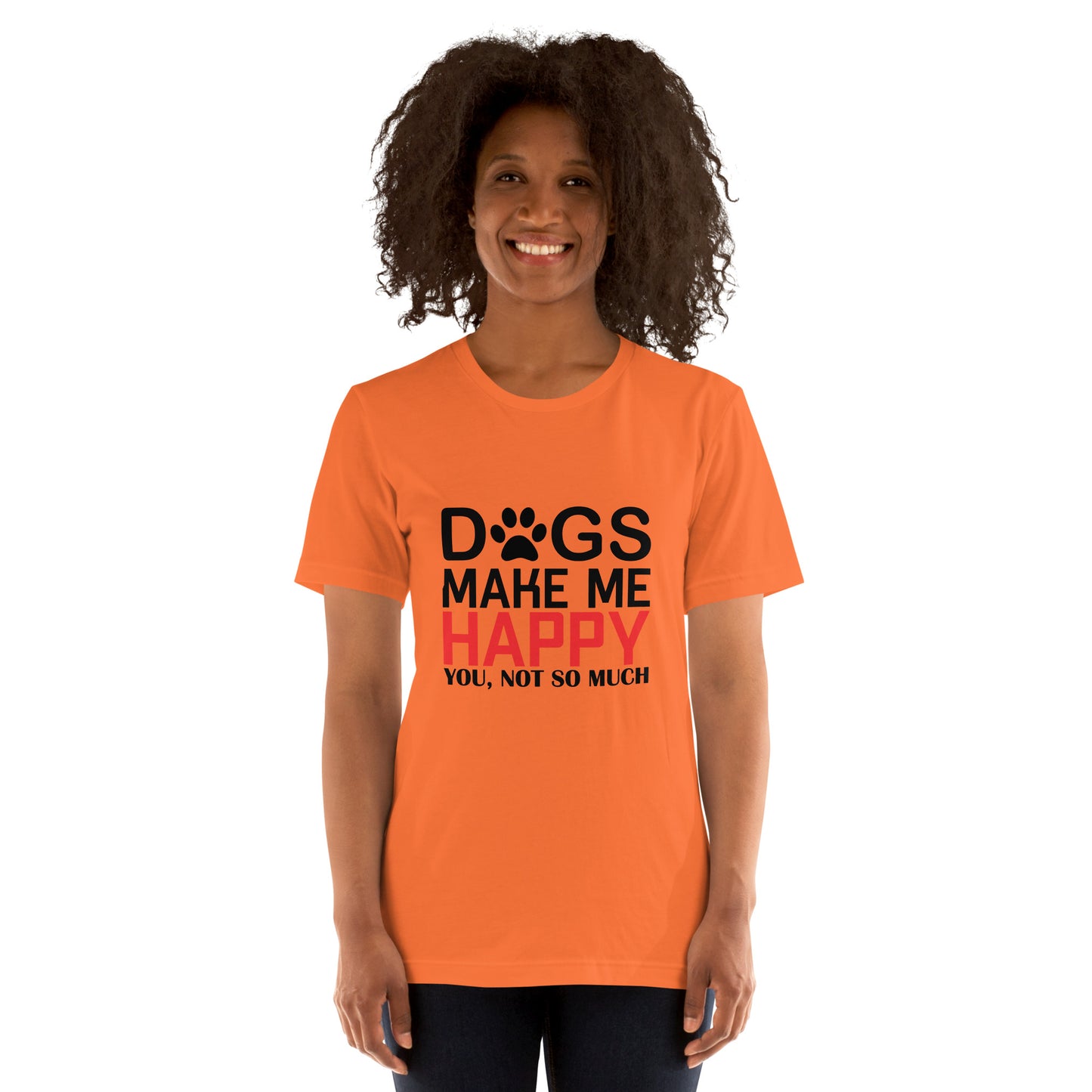 Dogs Make Me Happy Cotton Tee