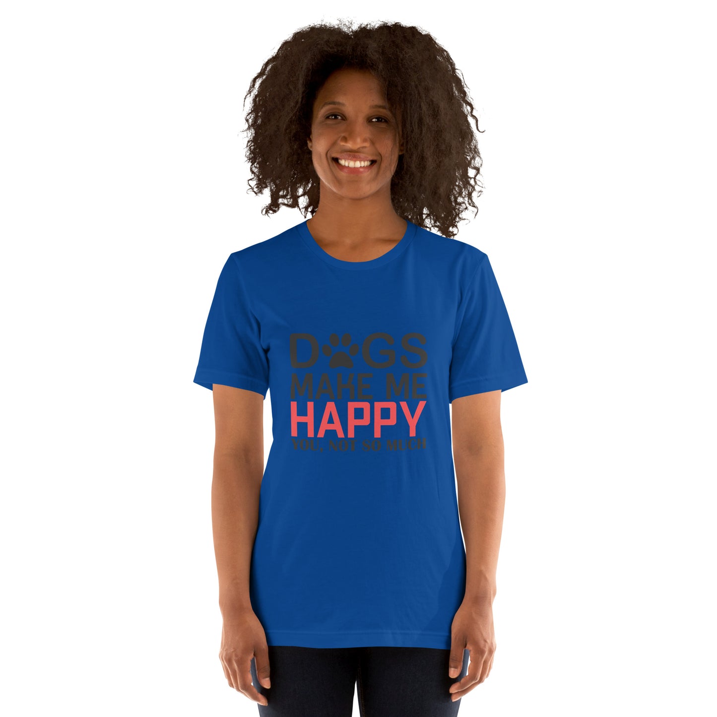 Dogs Make Me Happy Cotton Tee