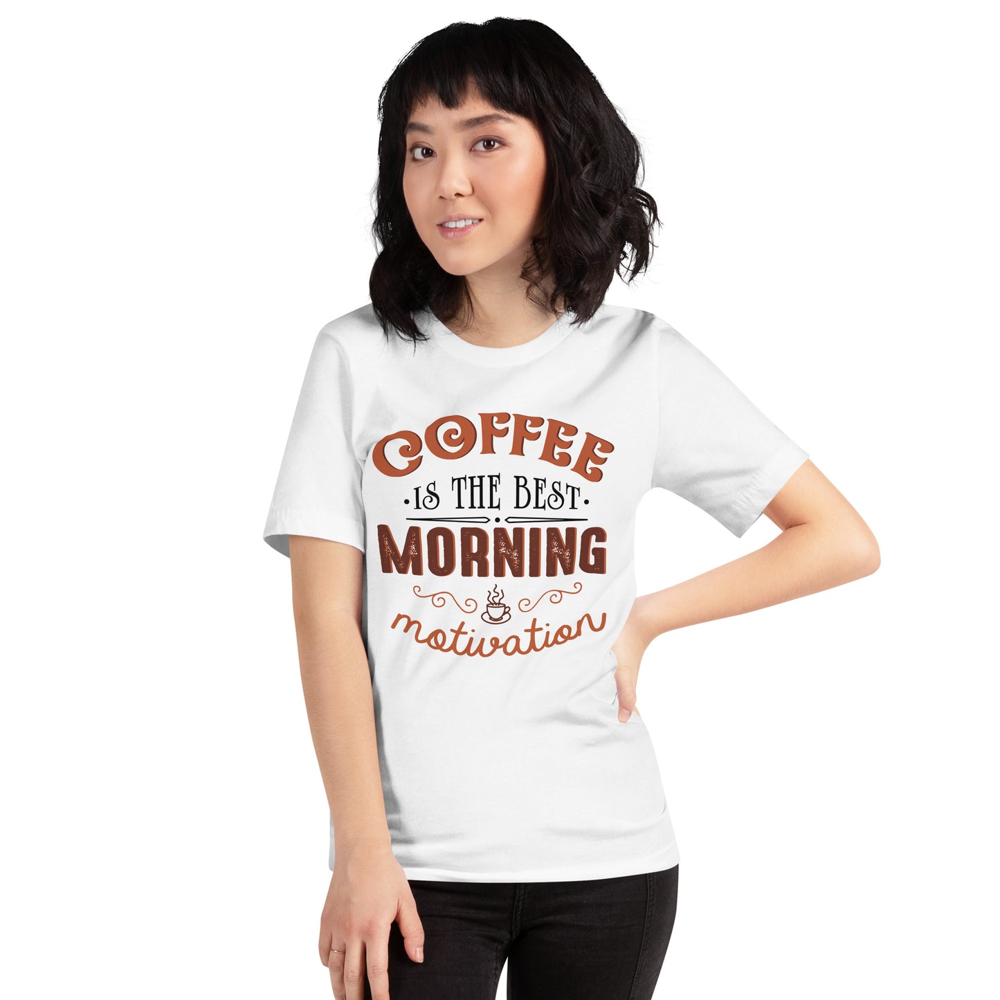 Coffee Is the Best Motivation Cotton Tee