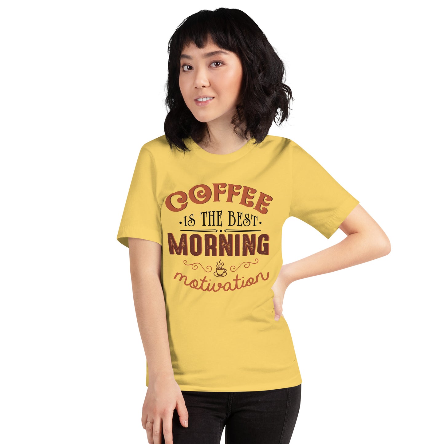 Coffee Is the Best Motivation Cotton Tee