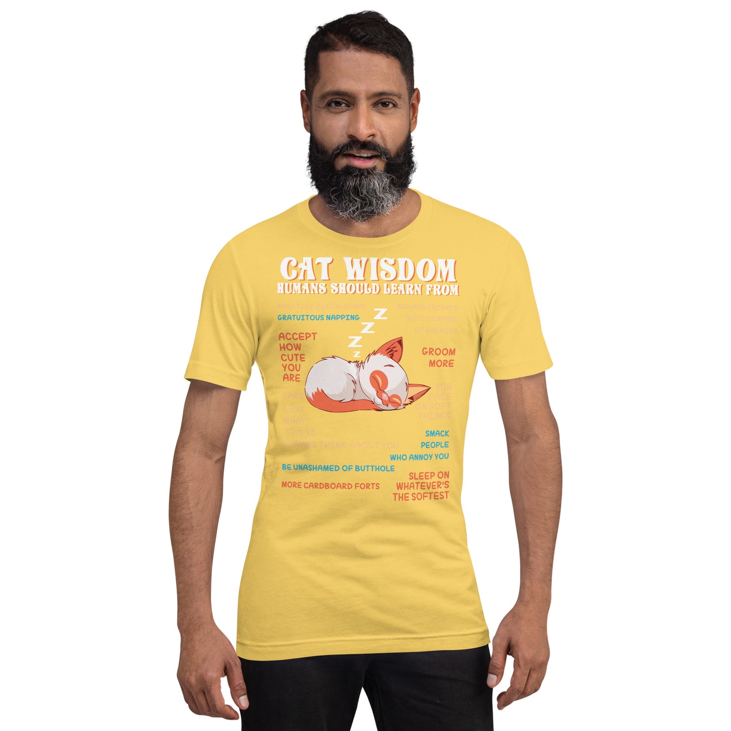 Cat Wisdom Cotton Tee